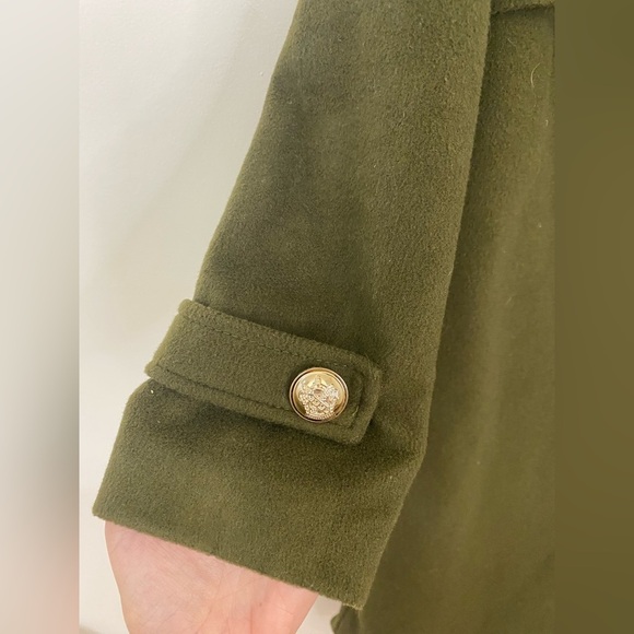 JOIE|| Army Green Peacoat, with gold button detail. Size Medium - Picture 7 of 8